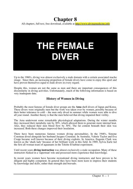 Ch 08 SM12.pdf - Diving Medicine for SCUBA Divers