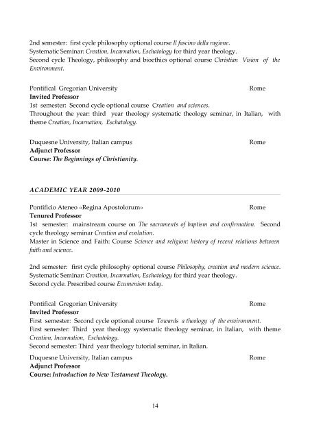 CURRICULUM VITAE Rev. Dr. Paul Michael Haffner