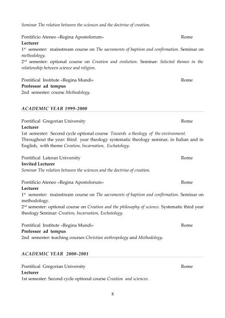 CURRICULUM VITAE Rev. Dr. Paul Michael Haffner