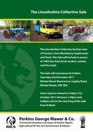 The Lincolnshire Collective Sale - Perkins, George, Mawer & Co.