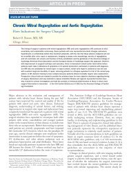 Chronic Mitral Regurgitation and Aortic Regurgitation