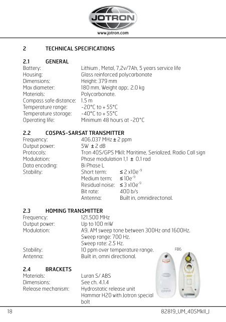 Users Manual Tron 40S MkII.pdf - Jotron