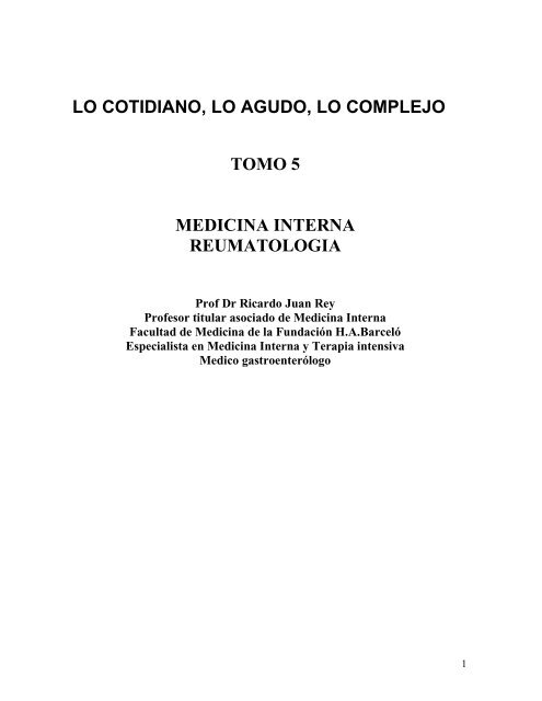 Medicina interna 2 - Lo cotidiano lo agudo y - Fundación Barceló