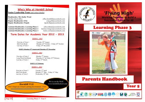 Parents Yearly Handbook - Hornbill School