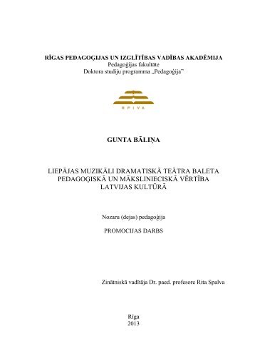 gunta bÄliÅa - rpiva