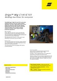 Origo Ã¢Â„Â¢ MIG C141/C151 specifications (english) - Alas-Kuul AS