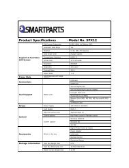 Product Specifications -Model No. SPX12 - Smartparts