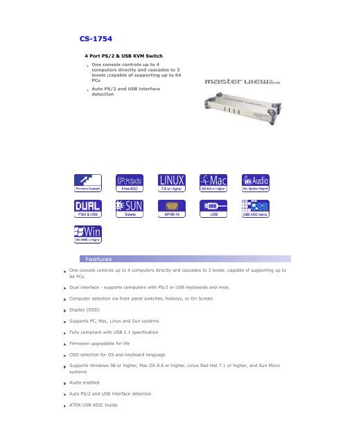 Data sheet (215.9 kB) - Sphinx Computer