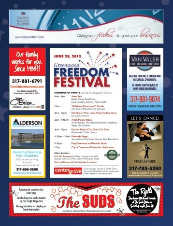 freedom festival information - City of Greenwood, Indiana