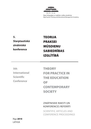 THEORY FOR PRACTICE IN THE EDUCATION OF ... - rpiva