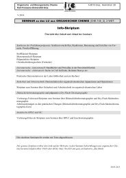 Info-Skriptum - Organische und Bioorganische Chemie - Karl ...