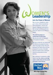 Join the Power of Women - Mile High United Way