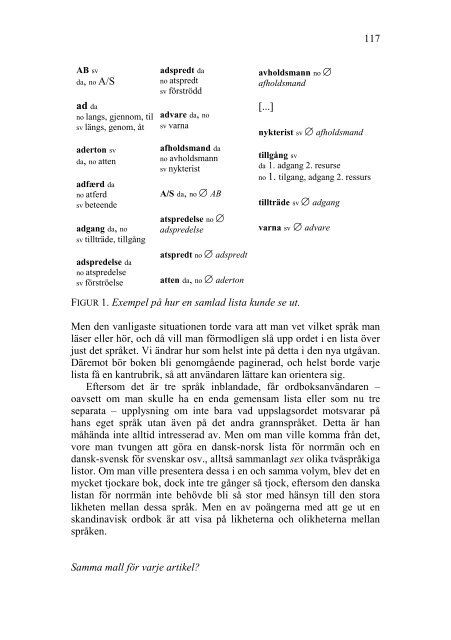 LEXICONORDICA 8 - Nordisk Sprogkoordination