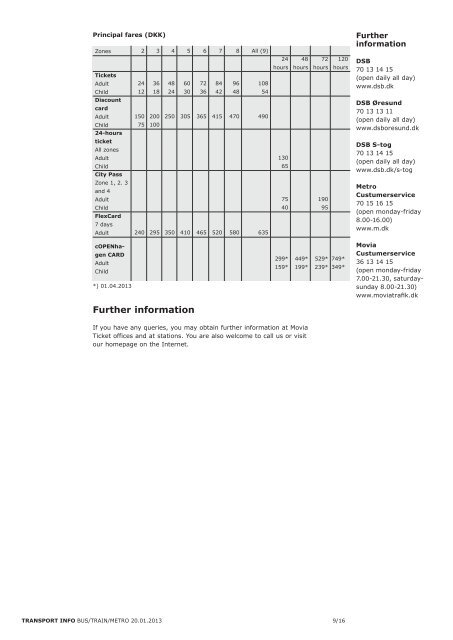 Transport info BUS/Train/METRO - Movia