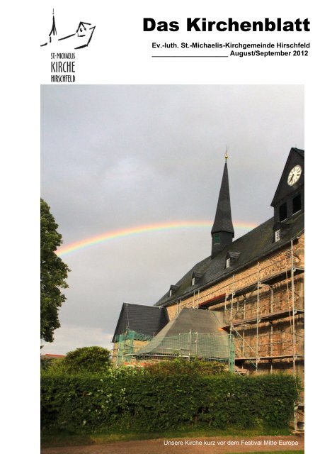 Gottesdienste - Ev.-Luth. Kirchgemeinden Ebersbrunn und Hirschfeld