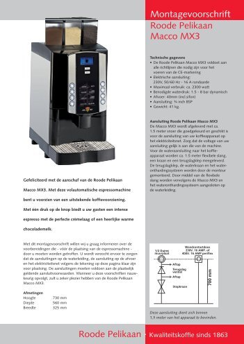 Macco MX3 - Brandsma Koffie Bolsward