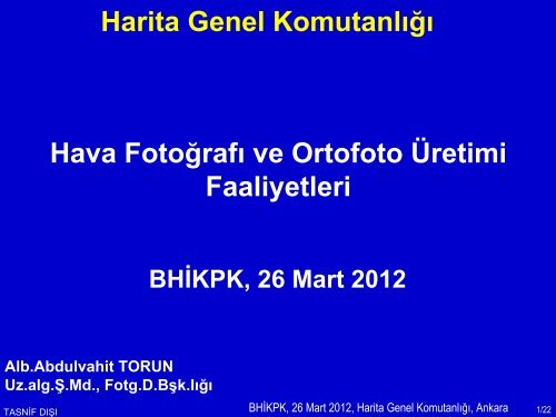 Ortofoto - Harita Genel Komutanlığı