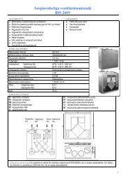 Soojusvahetiga ventilatsiooniseade RIS 260V - New Page 1