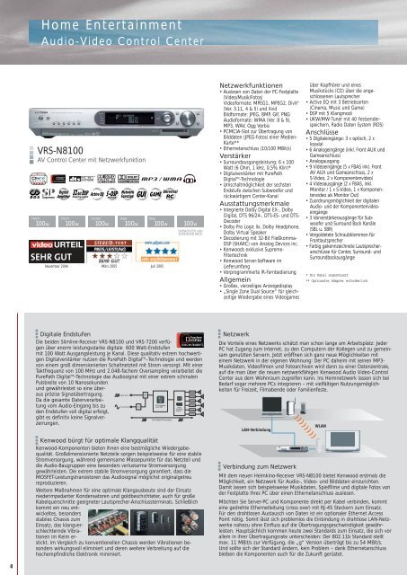 HOME ENTERTAINMENT 2005 - Kenwood