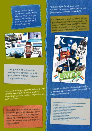 Brochure 'Stay in the game' - Aanval op schooluitval