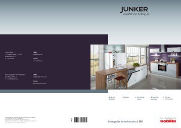 Einbaugeräte Verkaufshandbuch 2011 - Junker