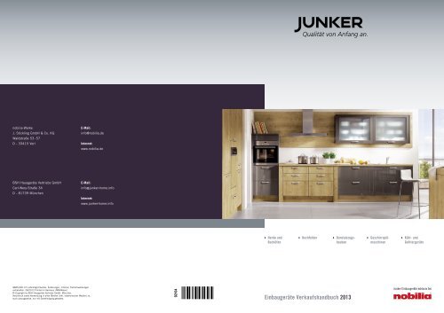 E inbaugeräte Verkaufshandbuch 2013 - Junker