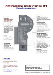 Kontrollpanel Inada Medical W1 - VelvÃ¦re-Grossisten AS