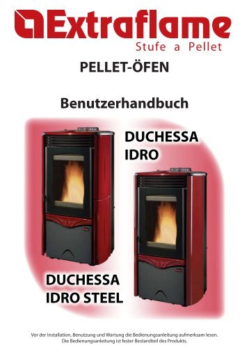 PELLET-ÖFEN Benutzerhandbuch DUCHESSA IDRO DUCHESSA ...