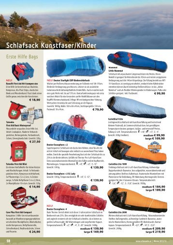 Schlafsack Kunstfaser - Keltenkalk 3