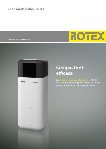 Gaz Ã  condensation ROTEX Compacte et efficace. - Av2l.fr