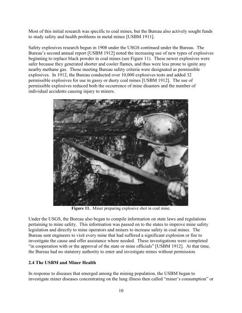 One Hundred Years of Federal Mining Safety and Health Research