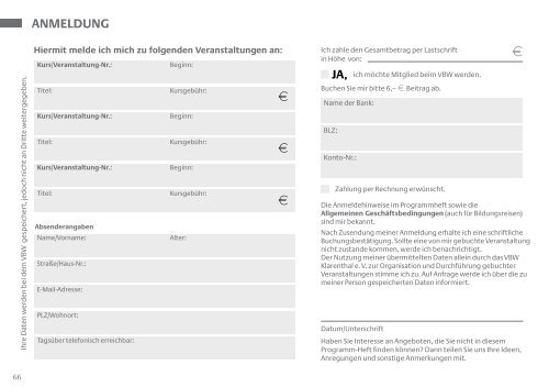 vbwKlarenthal eV - Volksbildungswerk Klarenthal e.V.