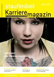 Ausgabe 2/2010 - Staufenbiel Karrieremagazin