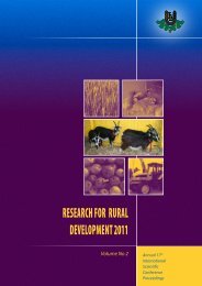research for rural development 2011 - Latvijas LauksaimniecÄ«bas ...