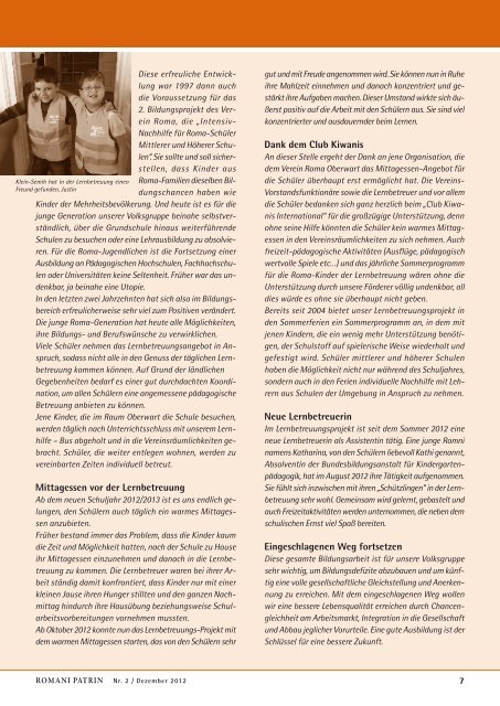 Ausgabe Dezember 2012 - Verein Roma Oberwart