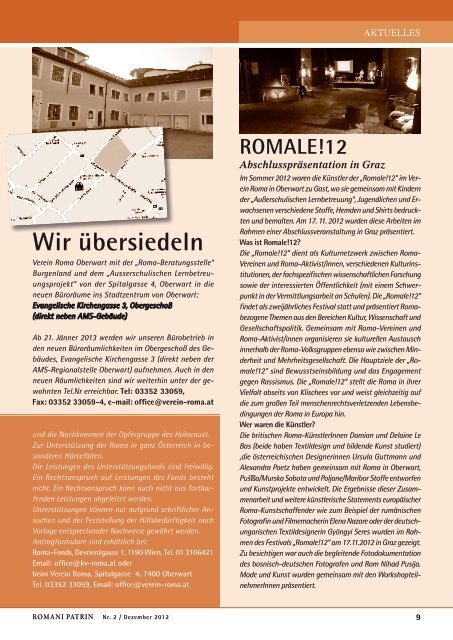 Ausgabe Dezember 2012 - Verein Roma Oberwart