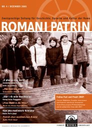 Zweisprachige Zeitung fÃ¼r Geschichte, Sprache und Kultur der Roma