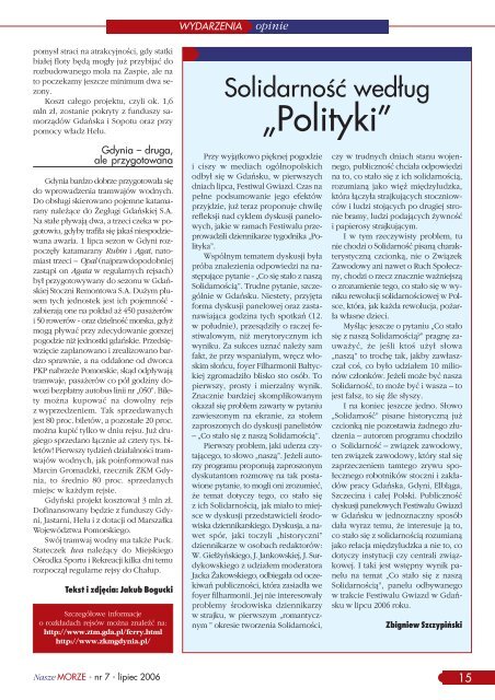 ÅciÄgnij nr 7 z 07/2006 - PortalMorski.pl