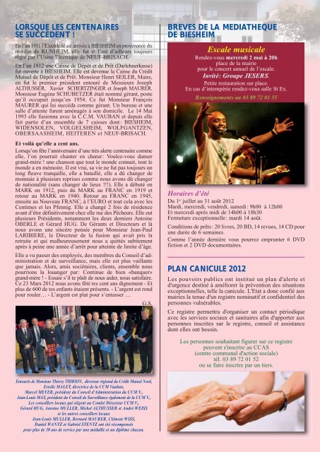 bulletin d'information communale avril 2012 - Biesheim