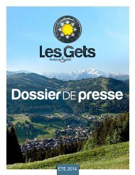 Dossier de Presse Eté 2013 - Les Gets