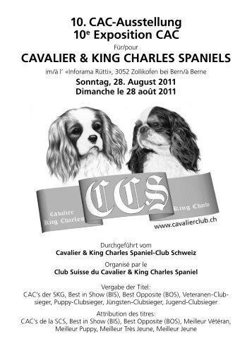 Clubshow 2011.indd - Cavalier King Charles Spaniel Club