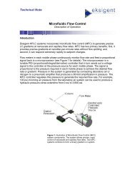 Technical Note Microfluidic Flow Control - Eksigent