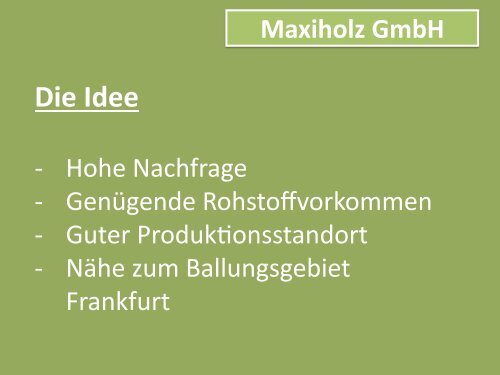 Maxiholz GmbH