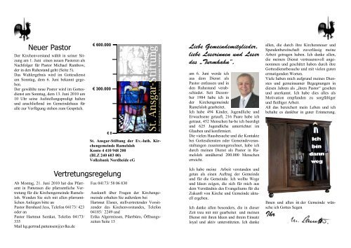 Menschen - Evangelisch-lutherische Kirchengemeinde Ramelsloh