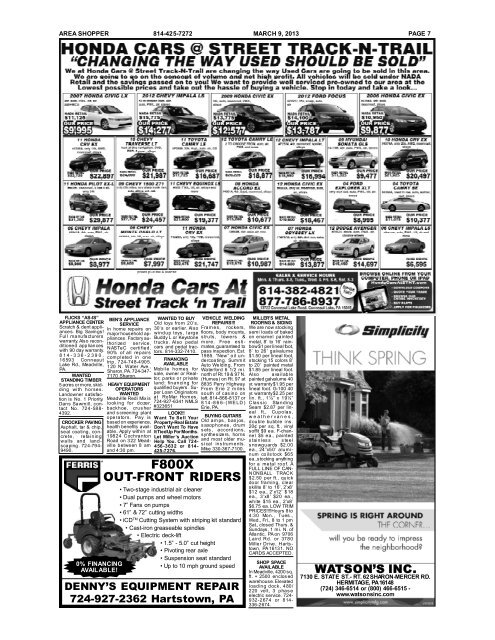 SINCE 1953 - The Area Shopper