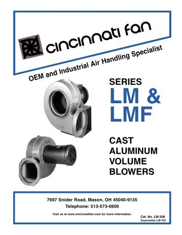 Cinti Fan - LM/LMF Series - Cincinnati Fan