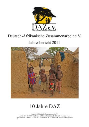 Werden Sie Waldaktionär in Togo/Westafrika 10 ... - Kinderhaus Frieda