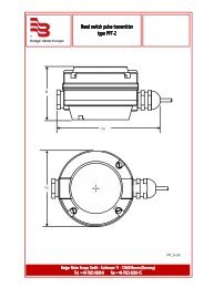 Reed switch pulse transmitter type PFT-2