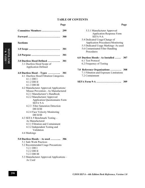 Download SEFA-9-2010-Ductless.pdf - Scientific Equipment and ...