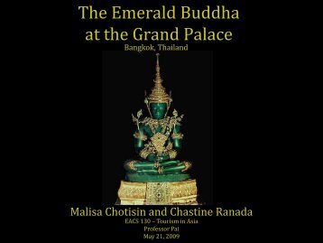 The Emerald Buddha at the Grand Palace, Bangkok Thailand